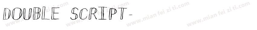 Double Script字体转换